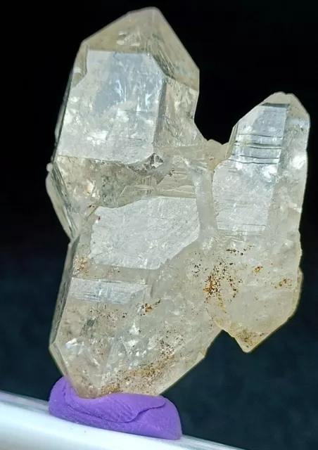 26g Window Fenster Quartz Crystals Cluster Displaying Stepped Growth- Pakistan