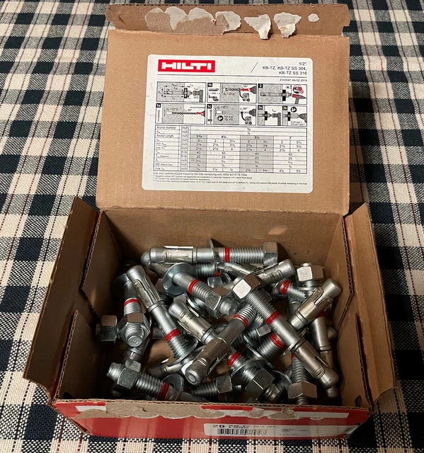 Hilti Kb Tz Expansion Anchors FOR SALE! PicClick UK