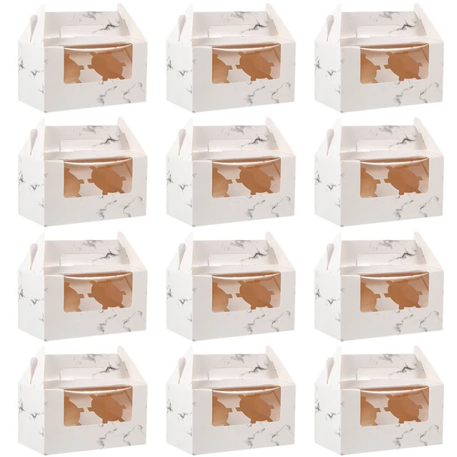 Caja de pasteles de papel portacupcakes regalos krappen chocolate