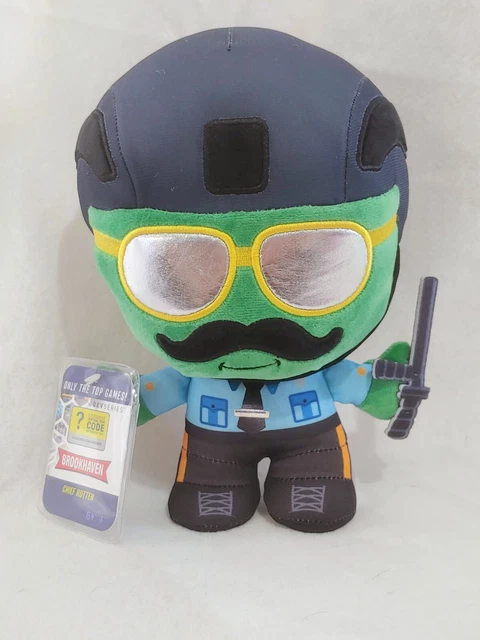 ROBLOX DevSeries BROOKHAVEN CHIEF ROTTEN 8" Plush w DLC Code