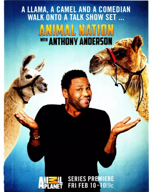 Ptp86 Advert 11X8" Animal Nation With Anthony Anderson On Animal Plaet Tv Show