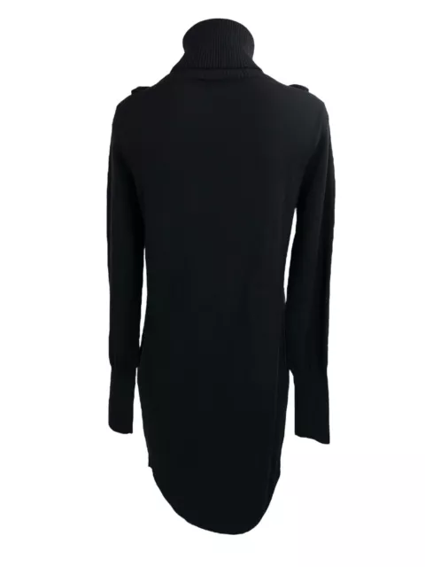 Alice by Temperley Black Embellished Wool Stretch Sweater Dress Women’s Size M 2