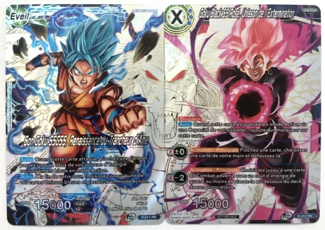 Dragon Ball Super SON GOKU SSGSS, TRAN RENAISSANCE P-211 PR DBZ FR Card NEW