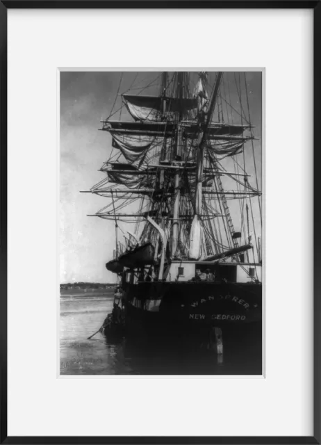 Photo: Whaling Ship,WANDERER,Down to the Sea in Ships,CHARLES W MORGAN,c1922 1