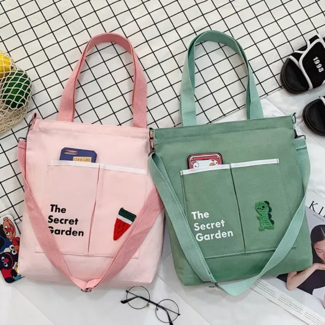 Large Capacity Totes Shopper Bags Solid Color Shoulder Bag Handbag  Studets