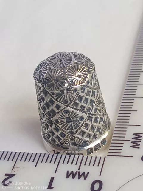 Vintage Silver Thimble Hallmarked