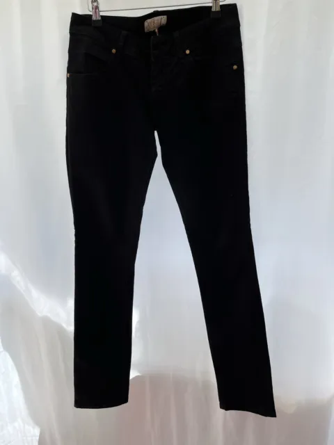 Jeans Met Injeans Size W32” L34 Black Denim Cotton Slim Leg Womens
