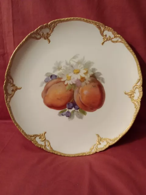 KPM Berlin  Art Nouveau Porcelain  Fruit scene plate  Porzellan Teller