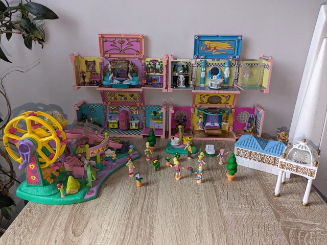 Vintage Polly Pocket Bluebird - Toboggan / Manège Fête Foraine - 1996