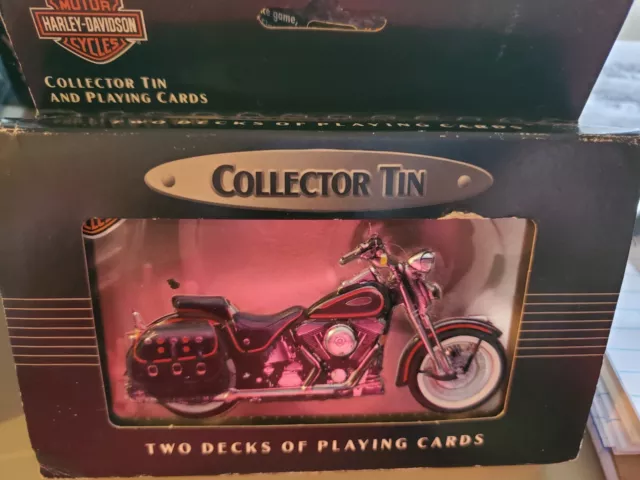 Collector's Tin of Harley Davidson Playing Cards - 2 decks