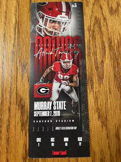 George Pickens & Stetson Bennett College Debut Ticket - Georgia Bulldogs
