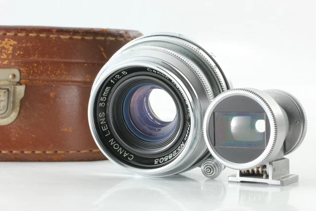 [Exc+5 w/ Finder] Canon L 35mm f2.8 LTM L39 For Leica Mount lens From JAPAN