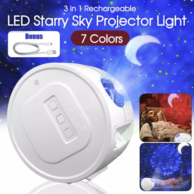 LED Star Night Light Projector Galaxy Starry Ocean Star Sky Party Lamp Kids Gift