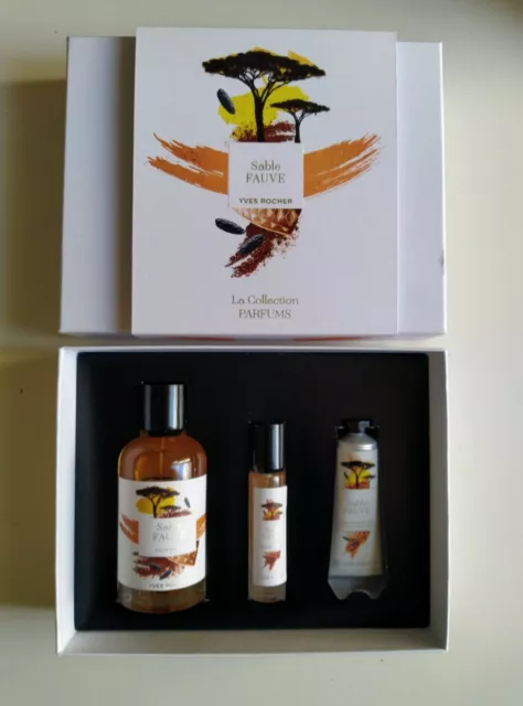 Coffret SABLE FAUVE - Yves Rocher - Eau de parfum 100ml, 10ml Et Crème Mains