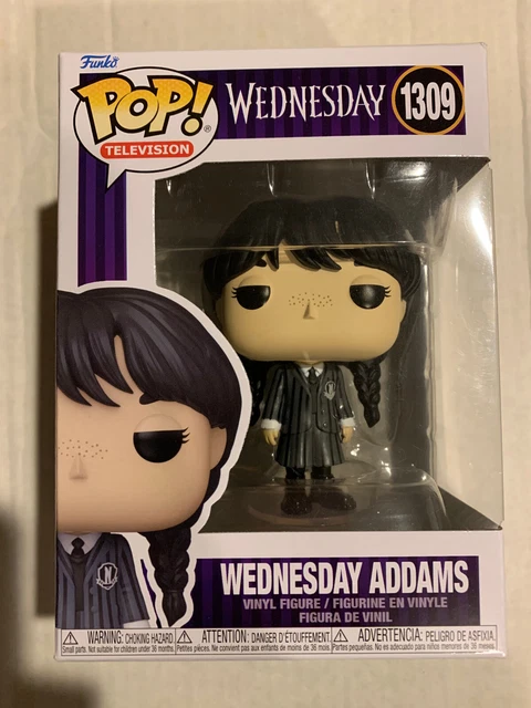 Funko Pop Television Wednesday Addams #1309 Netflix Jenna Ortega + Protector New