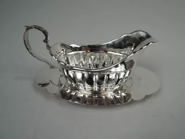Cartier Gravy Boat Stand 1001 Modern Classical Sauce American Sterling Silver