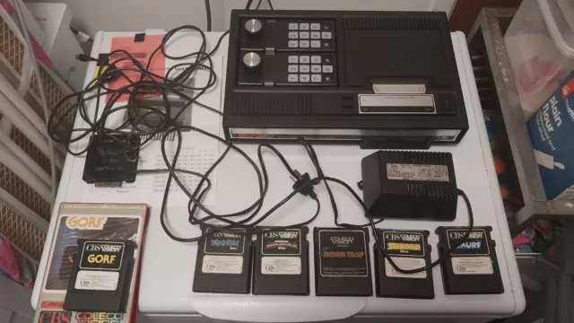 Colecovision Console Plus Games Including 192 In 1 Multicart Tested