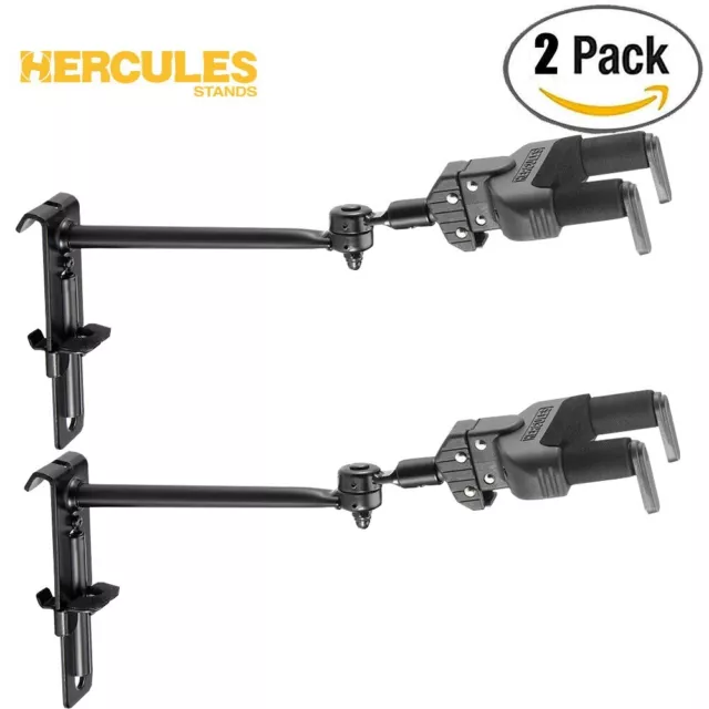 2-PACK Hercules GSP50HB Grip System Guitar Hanger Grid Wall Mount w/ Swivel Yoke