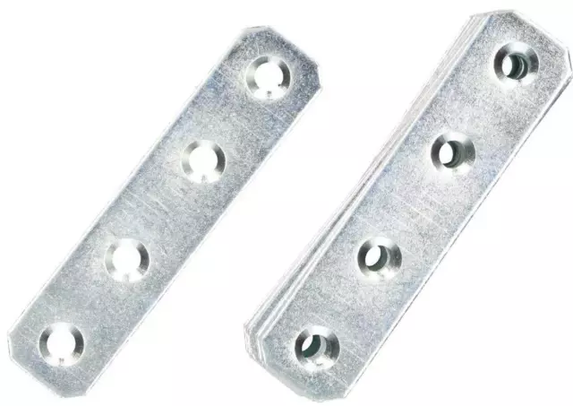 KOTARBAU piastre forate 70 X 16 mm zincato argento connettore piatto per l