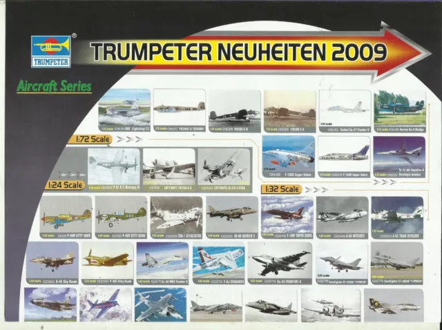 Katalog/Infoblatt Trumpeter 2009 Modellbausätze Panzer Hubschrauber 1:35 16 144
