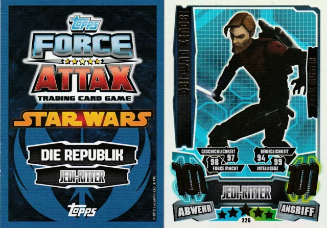 Force Attax Serie 4 Clone Wars Force Meister & Star-Karten zum aussuchen