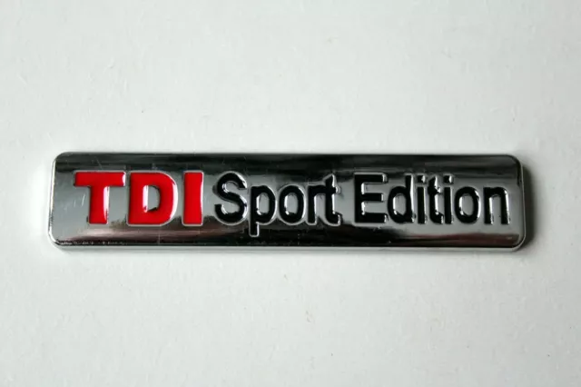 Chrom Rot TDI Sport Edition Emblem Logo Aufkleber Aufkleber für Audi VW...