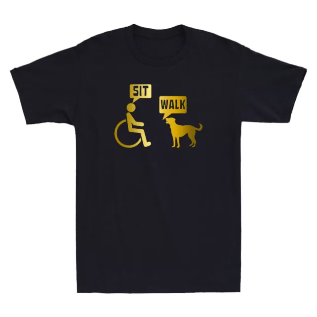 Wheelchair Humor For A Disability In A Wheelchair Gift Novelty Men's T-Shirt NEW