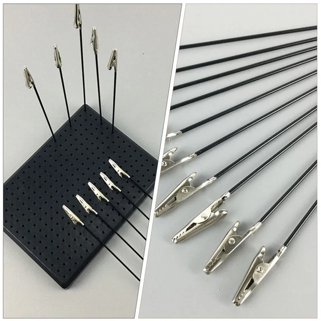 Ruimooto 10 Morsetti A Coccodrillo Flessibili, 1 Supporto Per - Foto 7