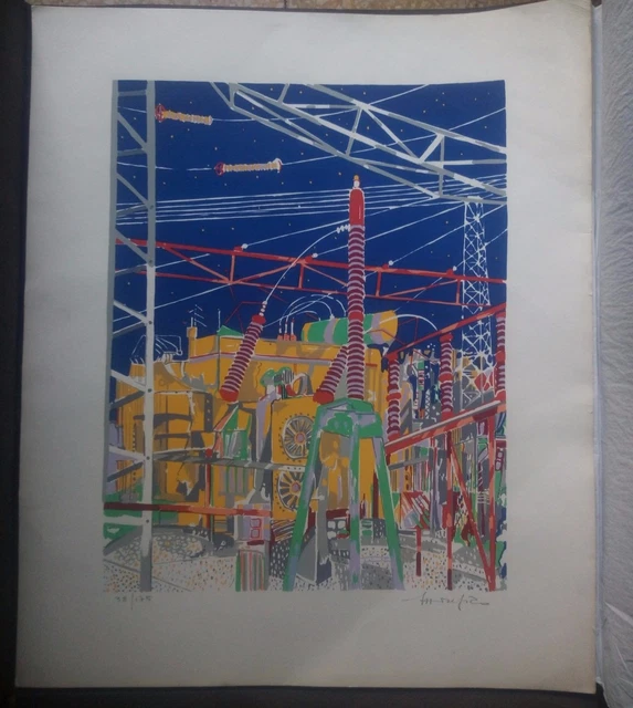 Ettore Fico Serigrafia Numerata 38 Di 175 Firma A Matita Vintage