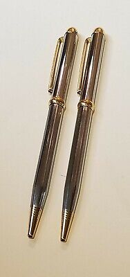 REFLECTIONS Ball Point Pen, Chrome w/Gold Accents (Fine Instruments) Pair