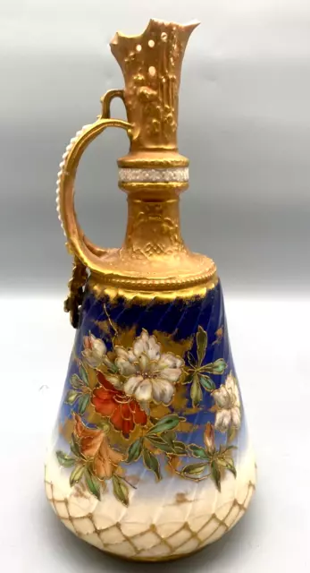 Antike Prunkvolle Wiener Porzellan Blumenvase Vase Barock Rokoko Jugendstil