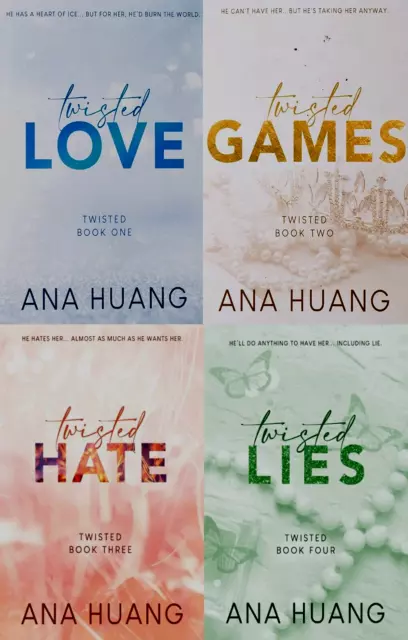 Colección de libros Twisted Series 4 de Ana Huang Nuevo libro en rústica