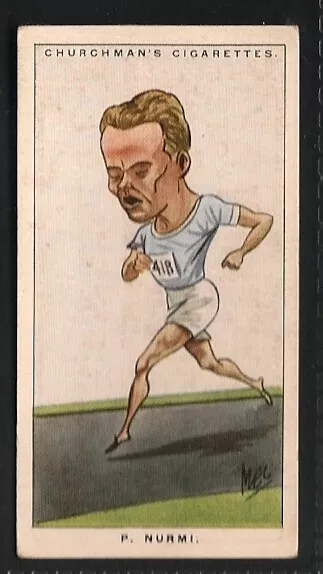 Churchman, Men of the Moment in Sport, P NURMI, ATHLETICS, No.4, VG, 1928