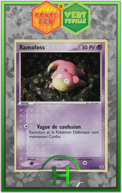 Ramoloss Holo - EX:Rouge Feu Vert Feuille - 80/112 - Carte Pokemon Française