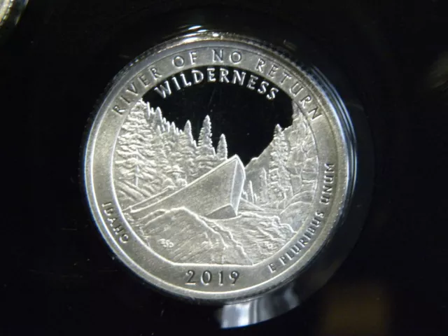 2019 S Silver Gem Proof River Of No Return  Atb Quarter 99.9% Silver Free Ship