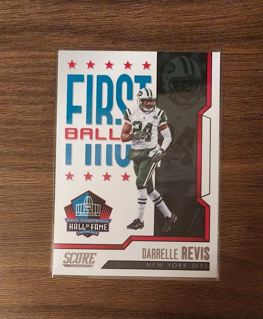 Darrelle Revis Jets 2023 Score Football NFL First Ballot Insert Hall of Fame