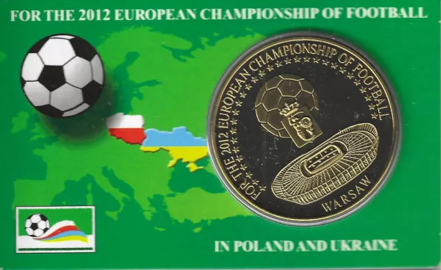 BTN Medaille Fussball EM 2012 Polen Ukraine, Stadion Warschau