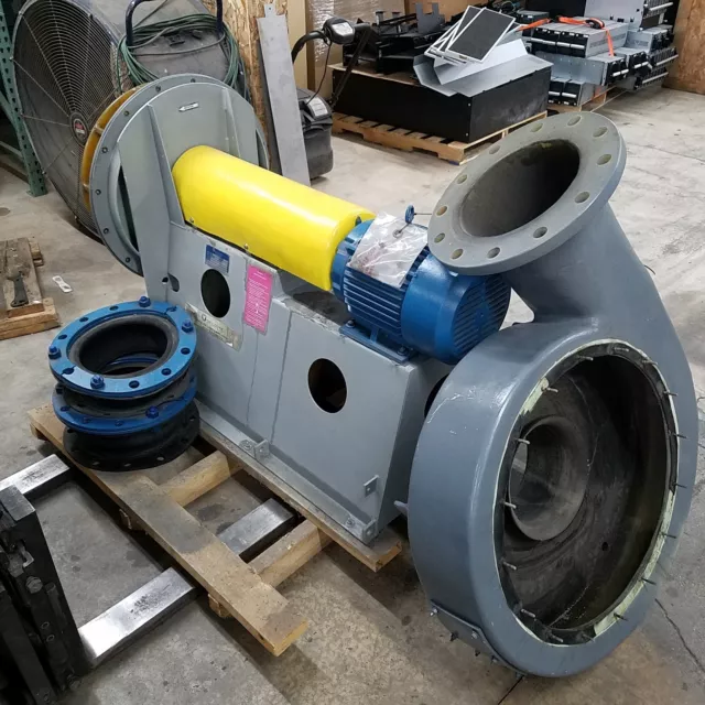 Ceilcote CHP-10 Fiberglass Blower, 2933-3386 RPM, Baldor ECP83771T-4 Motor, 10HP