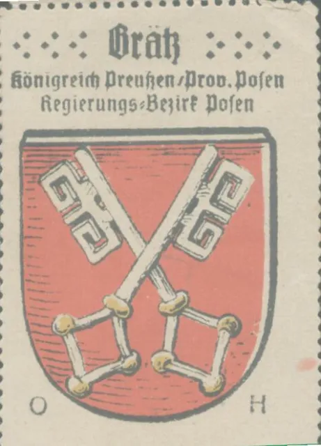 Reklamemarke 529 – Kaffee Hag –  Wappen von   Brätz - Posen