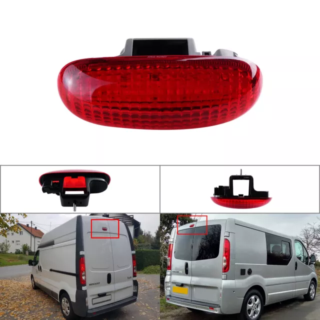 Rouge Feu Stop Additionnel Pour Opel Vivaro A B Renault Trafic II  III Nissan