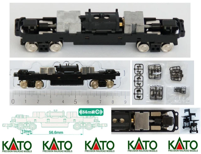 Telaio Motorizzato KATO TOMYTEC TM-15 - Scala N 1/160, Interasse 90mm, Nuovo, Made In Japan