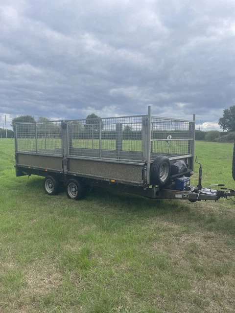 P Drop Rv IFOR WILLIAMS LM146 flat bed trailer with drop sides ,cage side , vinyl ...