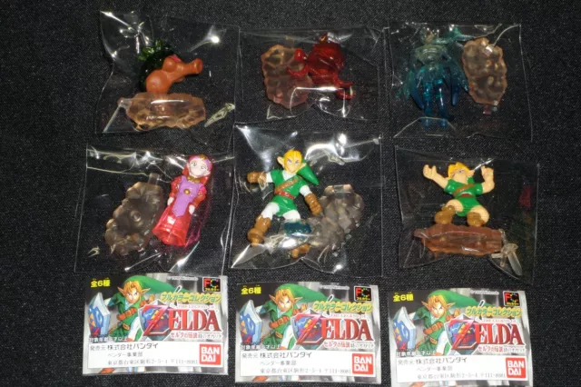 Link Legend of Zelda Ocarina of Time Full Color Collection Figure Bandai  1.4in