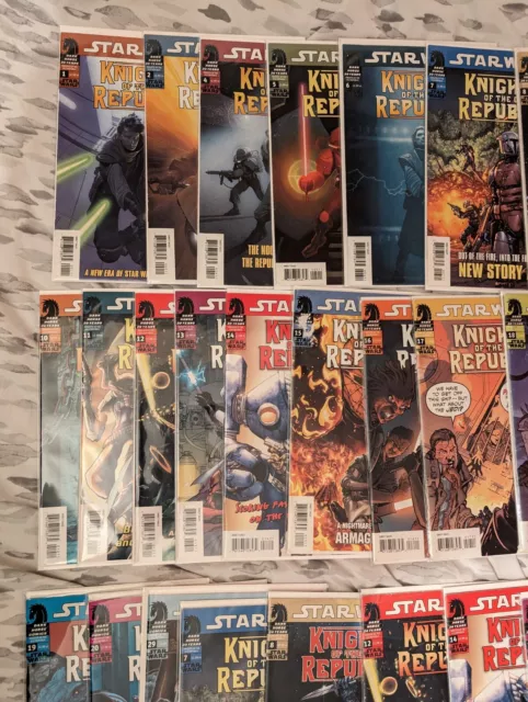 Star Wars Knights of the old republic Comic Lot. Bagged and Boarded. Key Issues 2