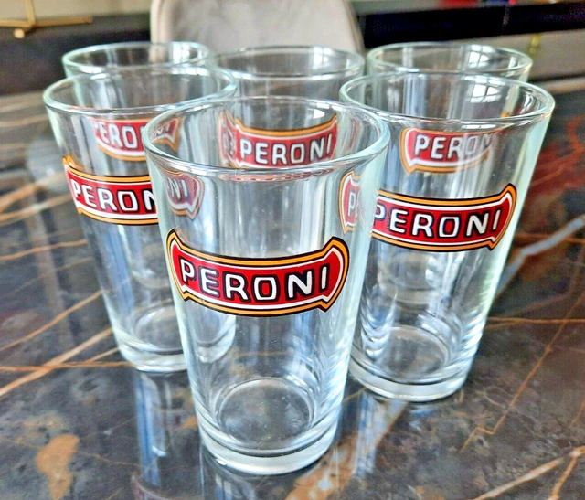 Set 6 Bicchieri Da Birra Nastro Azzurro - Da 0.4 L In Vetro, Forma Cilindrica Per Schiuma Perfetta - Foto 11