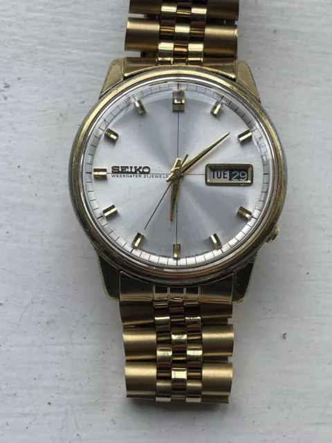 GENT'S VINTAGE SEIKO Sportsmatic Diashock 6619 8010 Automatic Wristwatch  £ - PicClick UK