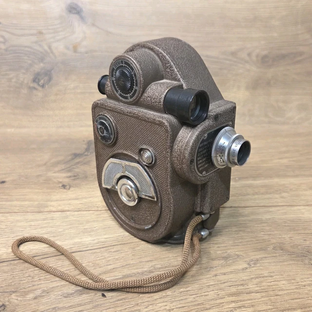 Wincoding Camera VINTAGE REVERE EIGHT Model 88 Winding Movie Camera 8mm Film Untested £ ...