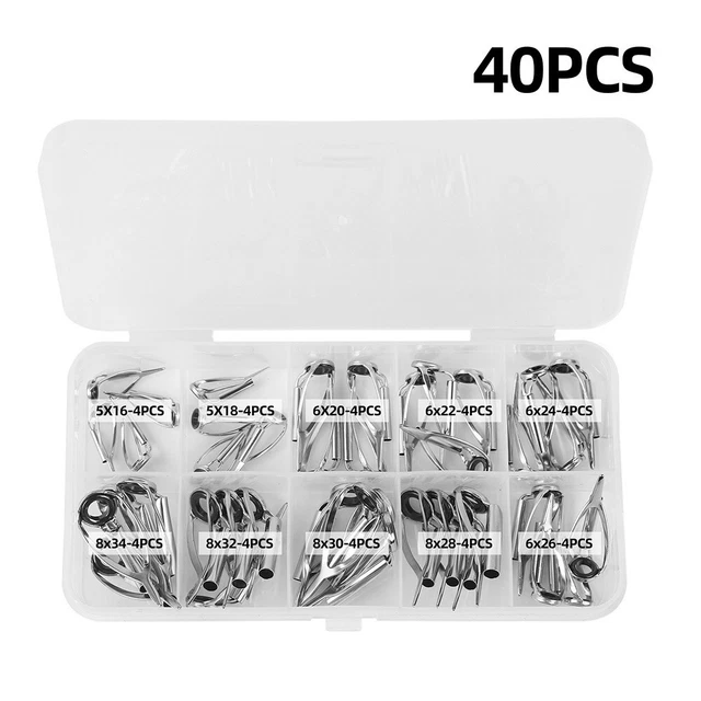 Guide per canne da Pesca 54 Pezzi Kit di Accessori per la Pesca con