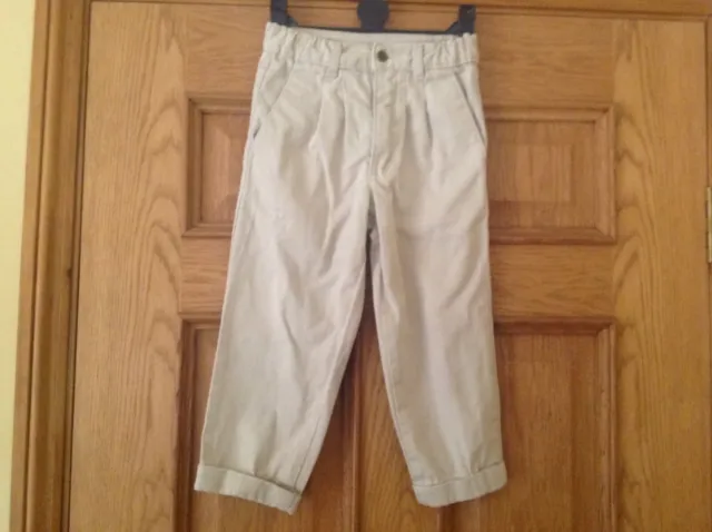 Pantaloni chino vintage beige cotone per ragazzi. Età 3 - 4 anni