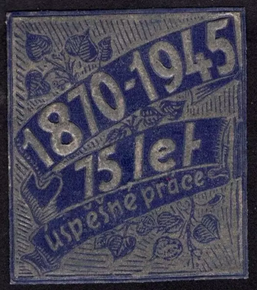 Aschenputtelplakatstempel - Tschechoslowakei 1870-1945 Erfolgreiche Arbeit - 40x45mm